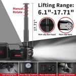 E-HEELP Electric Car Jack Kit 5Ton 12V Hydraulic Car Jack Lift (Lifting Range: 6.1~17.7 inch) with Electric Impact Wrench for SUV MPV Sedan Truck Change Tires Garage Repair