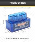 UBOG OBD2 Scanner Bluetooth,Car Accessories,ODB2 Scanner,Car Code Reader,Obd2 Scanner Diagnostic Tool,Car Diagnostic Scan Tool,Engine Check Light Code Reader,Compatible with Android Symbian Windows