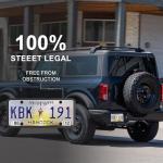 Black License Plate Frames Holder, 2 Pack Car License Plate Covers, Universal US Front & Rear Truck Frame Bracket Protector Mounting Kit Accessories