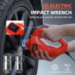 FEANISIFEI Electric Car Jack Kit 5 Ton 12V Portable Hydraulic Floor Jack Lift Tire Change Repair Tool with Impact Wrench and Inflator Pump for SUV MPV Sedan Truck