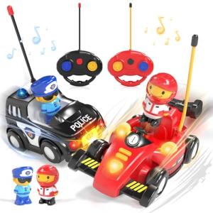 2 Pack Remote Control Bumper Cars for Kids