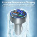 5-Port Car Charger with LED Voltage Monitor