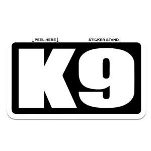 K9 Police Guard Dog Car Bumper Sticker 5"x3