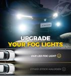 Bright White LED Fog Lights for Honda Models