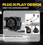 Bright White LED Fog Lights for Honda Models