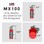 MaxOut Mini Fire Extinguisher for Vehicles