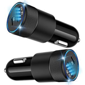 Dual Port 48W Fast USB-C Car Charger