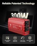 BESTEK 300W Power Inverter with Dual USB Ports