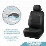 Skechers Gel Cooling Leather Seat Covers Set