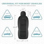 Skechers Gel Cooling Leather Seat Covers Set