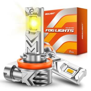 SEALIGHT Yellow LED Fog Light Bulbs - Pack of 2