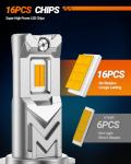 SEALIGHT Yellow LED Fog Light Bulbs - Pack of 2