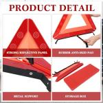 Kanayu Foldable Roadside Emergency Reflective Triangles