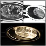 DNA MOTORING FL-ZTL-184-CH Fog Light With Switch Driver & Passenger Side Enhance visibility [Compatible with 14-16 Honda Odyssey]