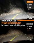 SEALIGHT H11 LED Fog Light Bulbs, 14000LM Strong Penetration H8/H16/H11 LED Fog Lights Upgrade, 1:1 Size 6500K Cool White Fog Lights for Trucks Cars, Pack of 2