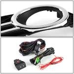 DNA MOTORING FL-ZTL-184-CH Fog Light With Switch Driver & Passenger Side Enhance visibility [Compatible with 14-16 Honda Odyssey]
