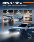 SEALIGHT H11 LED Fog Light Bulbs, 14000LM Strong Penetration H8/H16/H11 LED Fog Lights Upgrade, 1:1 Size 6500K Cool White Fog Lights for Trucks Cars, Pack of 2