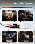 Vantrue N5S 4 Channel 360 Degree WiFi Dash Cam, STARVIS 2, IR Night Vision, 2.7K+1080P*2+1440P Front Rear Inside Dashcam, Voice Control, GPS, 24 Hours Parking Mode, LTE Support, Support 1TB Max