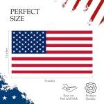 Rogue River Tactical 4 Pack USA American Flag Decal Bumper Sticker 5"x3"