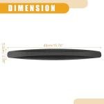 Partuto 8 Pcs 40cm Carbon Fiber Pattern Universal Bumper Guard Strips - SUV RV Car Truck Bumper Protector Patch Trim Anti-Collision Anti-Scratch - PVC Black
