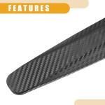 Partuto 8 Pcs 40cm Carbon Fiber Pattern Universal Bumper Guard Strips - SUV RV Car Truck Bumper Protector Patch Trim Anti-Collision Anti-Scratch - PVC Black
