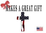 Rogue River Tactical Red White Blue Cross Decal Sticker American Flag USA Large Inch Patriotic Decal Auto Bumper Sticker Vinyl Car Truck RV SUV Boat Window