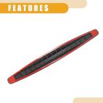Partuto 8 Pcs 40cm Carbon Fiber Pattern Universal Bumper Guard Strips - SUV RV Car Truck Bumper Protector Patch Trim Anti-Collision Anti-Scratch - PVC Black