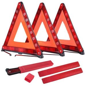 ATP Triangle Warning Frame Triangle Emergency Warning Reflector Safety Kit 3 Pack