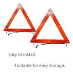 AISIBO Emergency Roadside Safety Triangle, Roadside Safety Triangle, Foldable Warning Reflective Triangle Safety Triangle Warning Kit, Foldable Car Roadside Emergency Kit