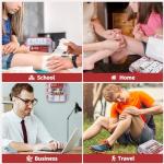 RHINO RESCUE 350 Pieces OSHA All-Purpose First Aid Kit, Home & Office Professional Medical Supplies, Ideal for Emergency, School, Business