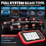 LAUNCH CRP129E Plus 2025 OBD2 Scanner Diagnostic Tool, Full System Car Code Reader, 12 Reset Service TPMS/Oil/SAS/EPB/BMS/DPF/Throttle Resets,Injector Coding,FCA AutoAuth, Lifetime Free Update