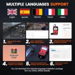 Ancel VD500 OBD2 Scanner Diagnostic Tool for Volkswagen VW Audi Skoda Seat Diagnosis Check Engine Light EPB ABS SRS Code Reader Oil Throttle Position Adaption Brake Pad Reset