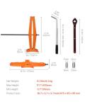 VEVOR Scissor Jack, 2.5 Ton/6613 lbs Scissor Car Jack with 3.7"-17.1" Lifting Range, Heavy Duty Tire Changing Kit, Includes Ratchet Wrench, Lug Wrench & Socket, Fits Most Cars Trucks Sedans SUV MPV