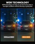 SUVCON Dash Cam Front and Rear 4K/1080P Full HD, Dash Camera for Cars with 32GB Card, Built in WiFi with APP, Dual Dash Cam 3.94" IPS Screen, G-Sensor, Loop Recording, WDR, Parking Mode