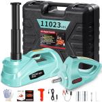 DAIMOT Electric Car Jack 5 Ton - 11023 LBS Floor Jack Lift, Included Impact Wrench, Garage Repair Car Tires Change for SUV MPV Sedan Truck (Green)