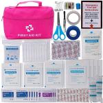 CALBEAU Roadside Emergency Car Kit for Vehicles, Pink Emergency Roadside Assistance kit with Car First Aid Kit, Thoughtful Car Emergency Kit for Women, Men, New Drivers and Adventurers Gifts