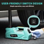 DAIMOT Electric Car Jack 5 Ton - 11023 LBS Floor Jack Lift, Included Impact Wrench, Garage Repair Car Tires Change for SUV MPV Sedan Truck (Green)