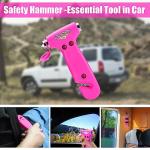 CALBEAU Roadside Emergency Car Kit for Vehicles, Pink Emergency Roadside Assistance kit with Car First Aid Kit, Thoughtful Car Emergency Kit for Women, Men, New Drivers and Adventurers Gifts