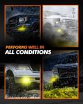 SEALIGHT H8 H16 H11 LED Fog Light Bulbs Yellow, 600% Brightness H11 Led Bulb Yellow Fog Lamps, 3000K Amber Strong Penetration H9 H8 Fog Light Bulb for Cars,Trucks, Plug and Play(Pack of 2)