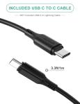 Type C Car Charger, Nekteck USB Adapter with 45W Power Delivery and 12W A Port Compatible with iPhone, iPad, MacBook, Galaxy, Google Pixel, 3.3ft Cable Included, NOT Ideal for Note10+PPS
