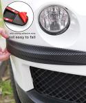 4 Packs Car Bumper Protector Strip,Front and Back Corner Bumper Guard for Car Anti Collision Strips,Universal Bumper Protector Trim Tape 40x5CM (Black)