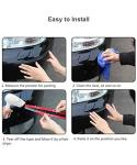 4 Packs Car Bumper Protector Strip,Front and Back Corner Bumper Guard for Car Anti Collision Strips,Universal Bumper Protector Trim Tape 40x5CM (Black)