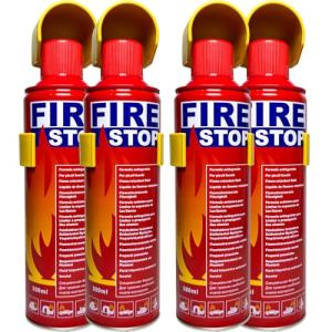 4-Pack Fire Extinguisher with Mount Brackets,Portable for Home, Kitchen, Car, Boat,BBQ -Multi-Purpose Fire Protection