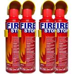 4-Pack Fire Extinguisher with Mount Brackets，Portable for Home, Kitchen, Car, Boat，BBQ -Multi-Purpose Fire Protection