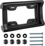 BLVD-LPF OBEY YOUR LUXURY License Plate Frame Bumper Guard Screws Included - 2.3" Thick Rubber License Plate Mount Protects Bumper from Scratches & Dents - Universal Fit for Cars, Trucks, SUVs, & Vans