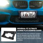 BLVD-LPF OBEY YOUR LUXURY License Plate Frame Bumper Guard Screws Included - 2.3" Thick Rubber License Plate Mount Protects Bumper from Scratches & Dents - Universal Fit for Cars, Trucks, SUVs, & Vans