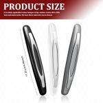 HQRNYP 4PCS Car Door Edge Guards, Car Metal Bumper for Doors, Anti-Collision Auto Scratch Protector, Auto Exterior Accessories Self Adhesive Bumper Edge Trim Guard Protector for Most Vehicles (White)