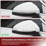 HQRNYP 4PCS Car Door Edge Guards, Car Metal Bumper for Doors, Anti-Collision Auto Scratch Protector, Auto Exterior Accessories Self Adhesive Bumper Edge Trim Guard Protector for Most Vehicles (White)