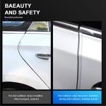 Car Door Edge Guards Clear, 16Ft Rubber Seal Protector U Shape Edge Trim Car Door Edge Protection Fit for Most Car