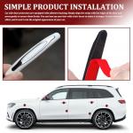 HQRNYP 4PCS Car Door Edge Guards, Car Metal Bumper for Doors, Anti-Collision Auto Scratch Protector, Auto Exterior Accessories Self Adhesive Bumper Edge Trim Guard Protector for Most Vehicles (White)